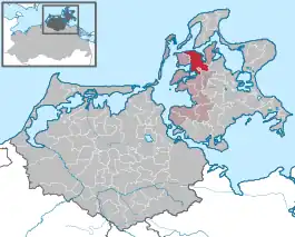 Beliggenhed i Landkreis Vorpommern-Rügen