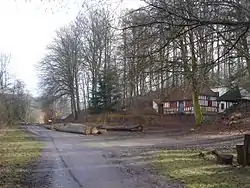 Skovløberhuset hvor Bramdrupskov trinbræt lå