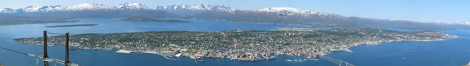 Panoramabillede af Tromsøya.Foto: mattrubens