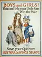 Uncle Sam Boys and Girls! Krigsplakat i 1917