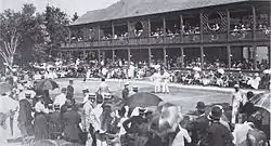 Semifinalen i herrsingle mellem Oliver Campbell og Robert Huntington