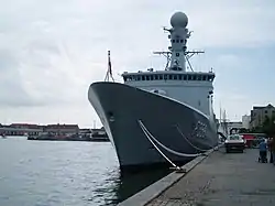 F359 Vædderen på Amaliekaj før afsejlingen af Galathea 3-ekspeditionen