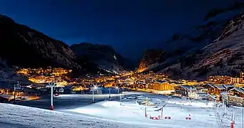 Val D'isère by night