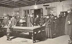 Toldsalen i den gamle stationsbygning, da Vamdrup var grænsestation.