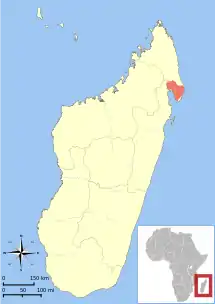 Udbredelse på Madagaskar