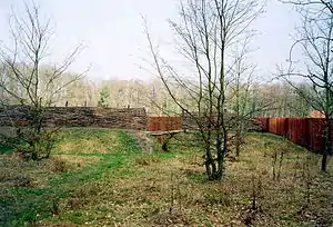 Rekonstruerede voldanlæg ved Kalkriese