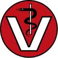 V-form, som et symbol på veterinærmedicin.