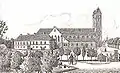 Viborg Domkirke før ombygningen i 1876