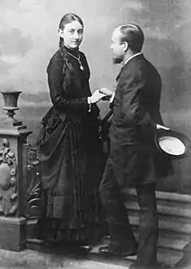 Victor Westerholm og Hilma Alander, hans forlovede, 1884