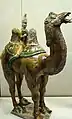 Victoria and Albert Museum, London. Kinesisk galleri: kamel og rytter. Keramik, Tang-perioden (700-750 e. kr.)