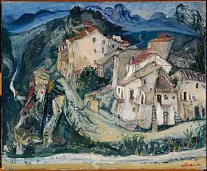 Udsigt over Cagnes, 1924/25