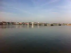 Udsigt til Centrum fra Hadsund Syd.