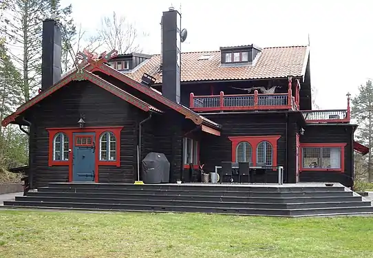 Villa Borgen, 1895 (sv), hvor Agnes de Frumerie opholdt sig under 1. verdenskrig, mens manden var i Paris.