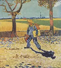 Maler på vej til arbejde, 1889