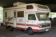 Volkswagen LT 28, oprindelig udførelse, autocamper fra Karmann Mobil
