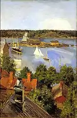 Udsigt fra Nordkajen, 1891