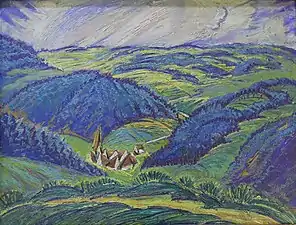 Udsigt mod Nussbach/Triberg, 1922