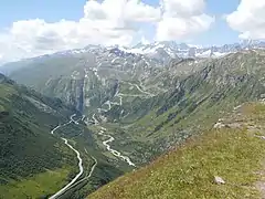 Udsigt mod Grimselpasset
