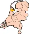 Den orange regionen er Vestfriesland