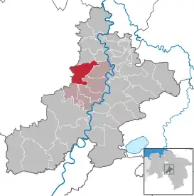 Beliggenhed af kommunerne   i Landkreis Nienburg/Weser (klikbart kort)
