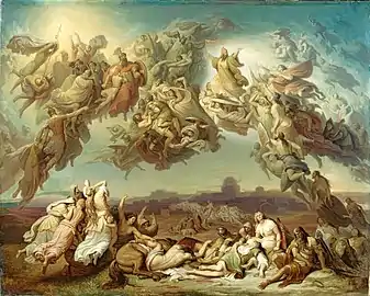 Wilhelm von Kaulbach, Hunnerslaget, 1850, Neue Pinakothek