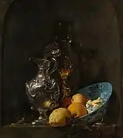 Ontbijtje, morgenmad af Willem Kalf