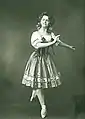 Balletdanseren Yelva Lange i 3. akt, 1904.