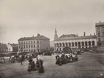 'Youngstorget' i Oslo, ca. 1875Tidligere 'Nytorvet'