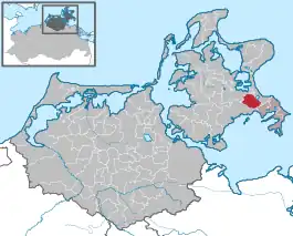 Beliggenhed i Landkreis Vorpommern-Rügen