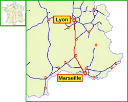 Autoroute A7s forløb