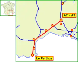 Autoroute A9s forløb