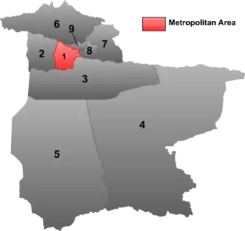 Kort over Bayingolin