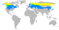 Yngleområde sommer Hele året Vintergæst