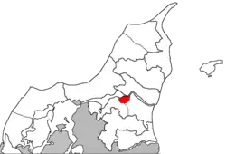 Aalborg Budolfi Provstis beliggenhed i Aalborg Stift