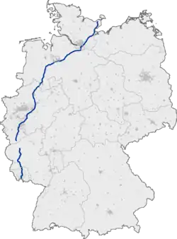 Bundesautobahn 1s forløb