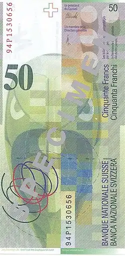 Bagsiden med 'Dada-Kopf' af Sophie Taeuber Arp (Portræt af Hans Arp), 1918