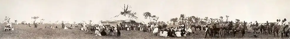 Soldans-samling af cheyenner, 1909.