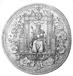 Christian 3.s segl (konge 1534 - 1559).
