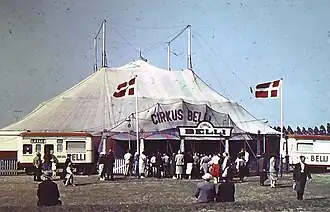 Cirkus Belli, angiveligt 1956 eller 1957.