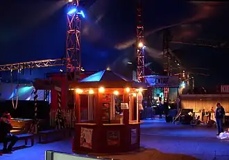 Teltet indvendigt, december 2012.