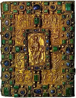 Ædelstensbeklædt bind - Codex Aureus fra Sankt Emmeram i Regensburg, ca. 870