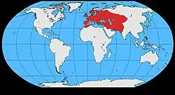 Allikens udbredelsesområde.