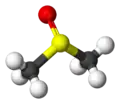 Kugle-og-pind-model af dimethylsulfoxid