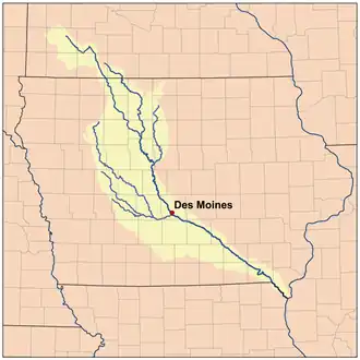 Des Moines River afvandingsområde