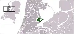 Placering af Haarlemmermeer i Holland