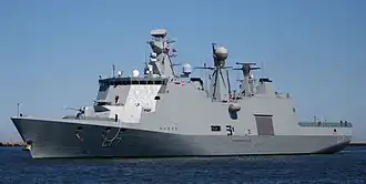HDMS Esbern Snare under manøvrerulle i Gdynia, Polen