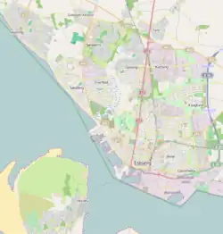 Blue Water Arena  ligger i Esbjerg