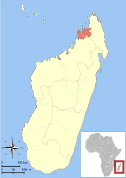Udbredelse på Madagaskar