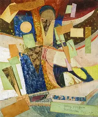 Faldende papirstykker, 1946Falling Paper Pieces