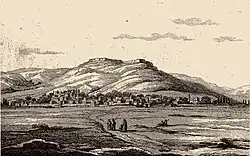 Farsalos i det 19. århundrede – gravering af S. Pomardi